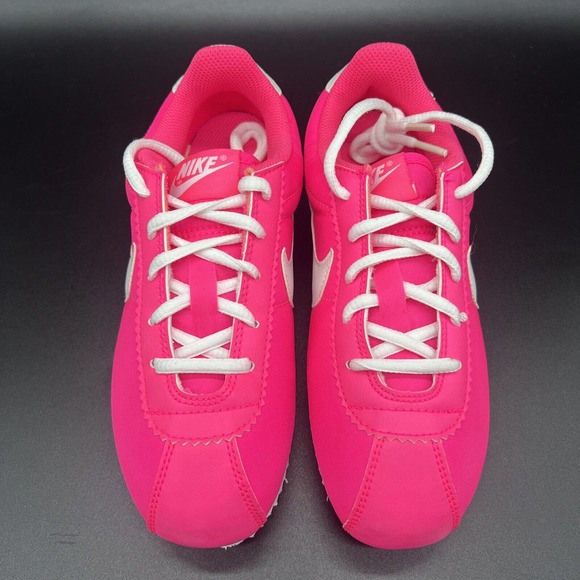 Nike Cortez Nylon Pink White Swoosh 749514-601 Sneakers Shoes Youth Sizes 12 - 2 - Picture 3 of 6